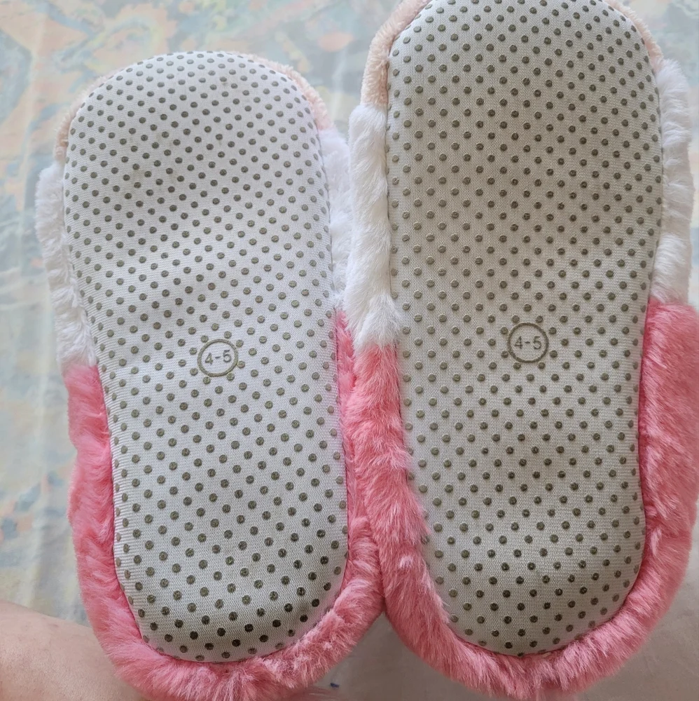 Girls Unicorn Slippers Size 4-5
